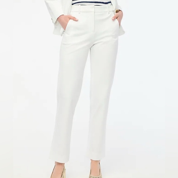 J. Crew Pants - J.Crew Kallie Pant White Size 14 Tall Stretch Cotton Trousers